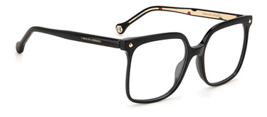 Designer Women Carolina Herrera Eyeglasses: CH OO11 -Black(2)- SpecSMART Eye Clinic (Diagonal View)